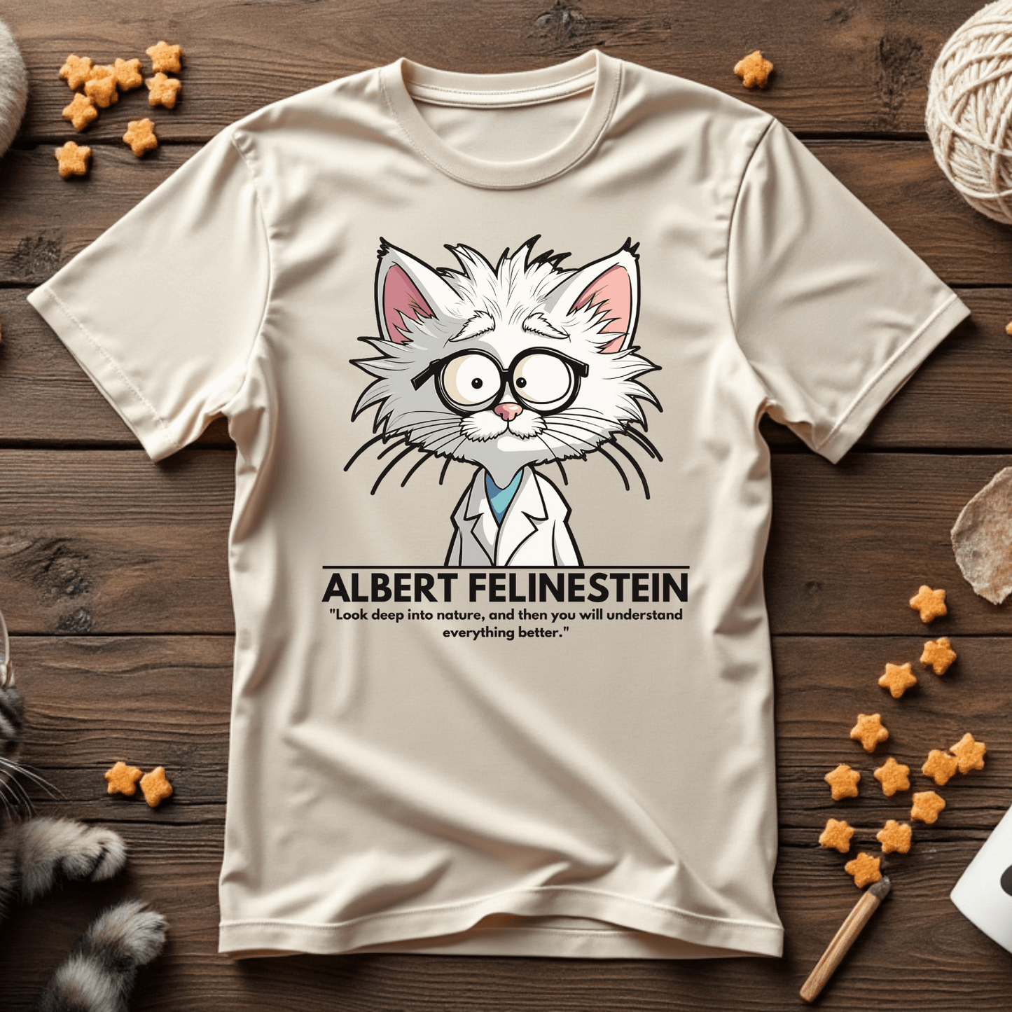 Albert Felinestein Unisex Tee