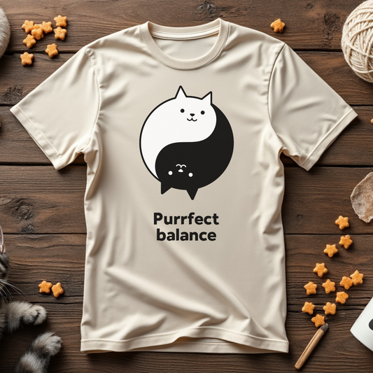 Yin Yang Cat Tee