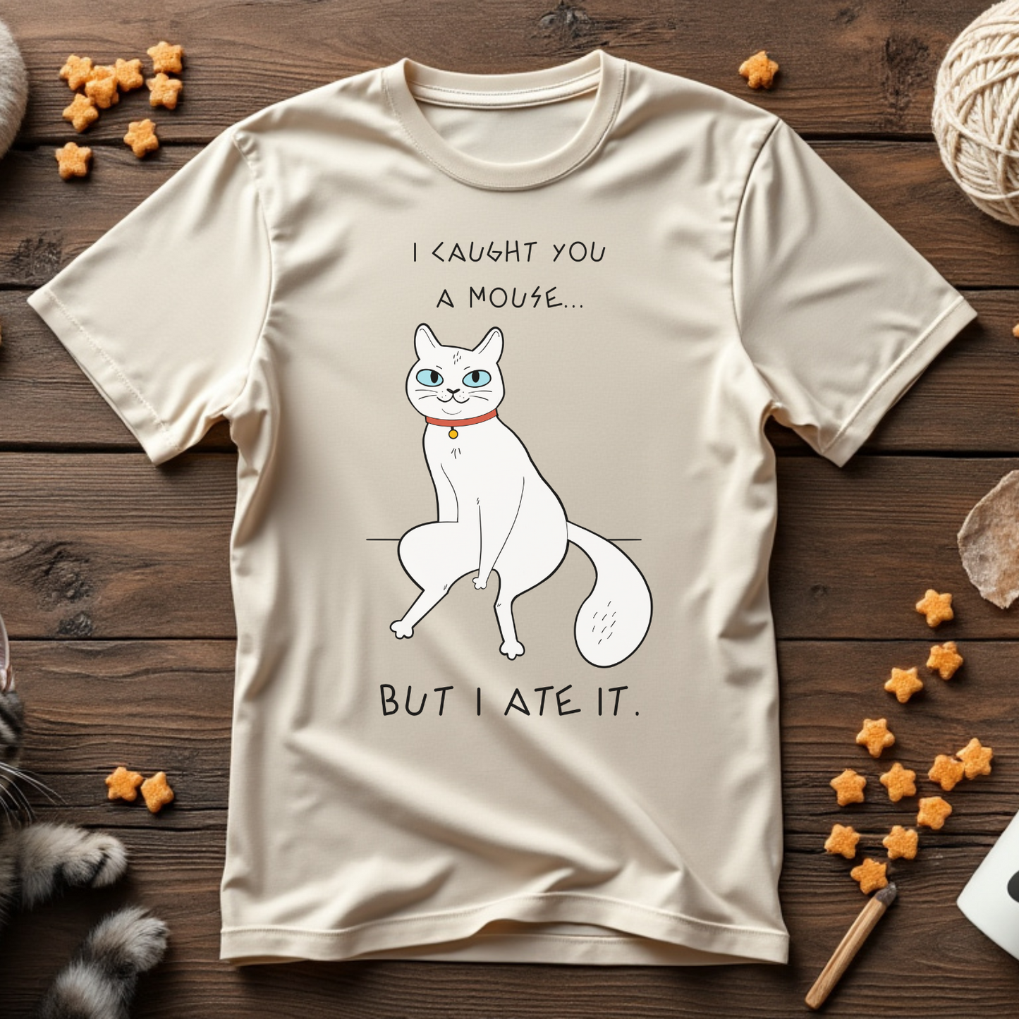 I Caught You a Mouse, But I Ate It Unisex Tee