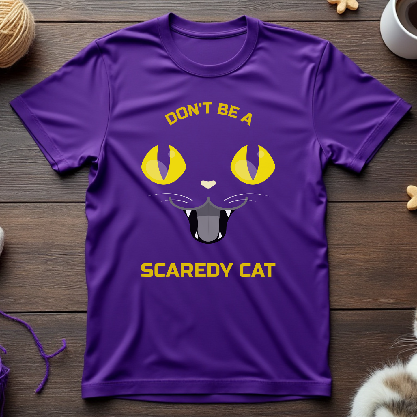 Don't Be a Scaredy Cat Unisex Tee