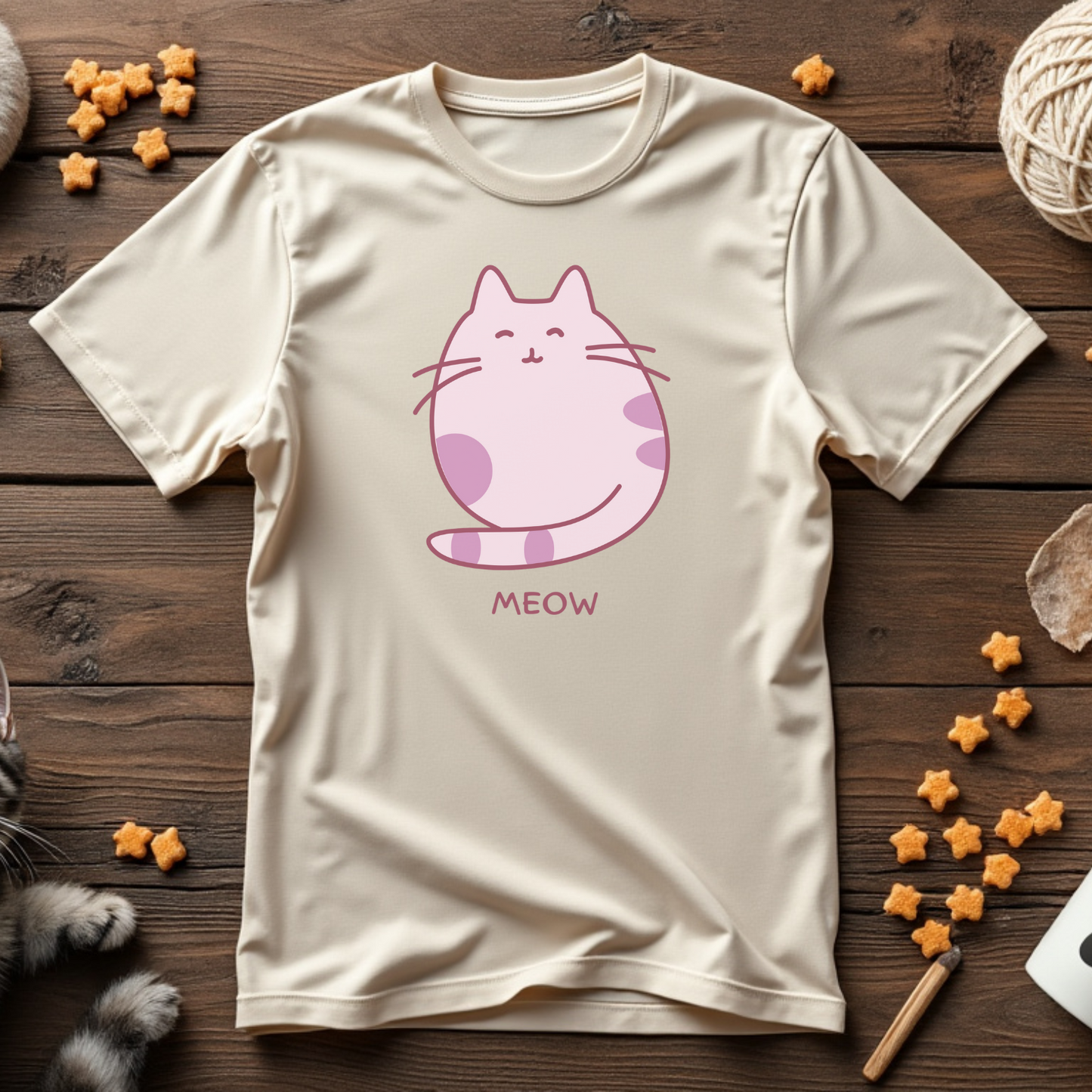 Simple Meow Cat Tee