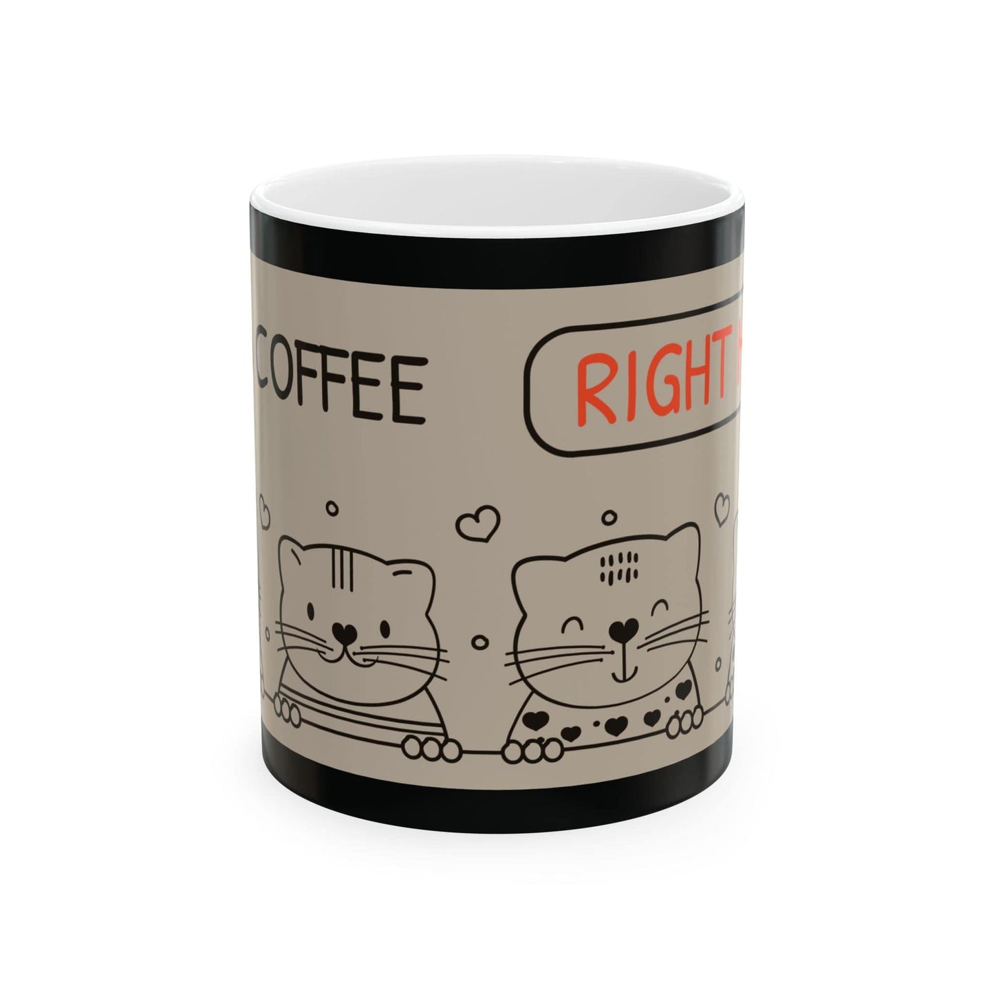 Purrfect Brew "I Need Coffee Right Meow" Mug