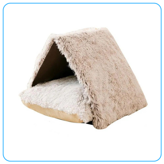 Cozy Triangle Plush Pet Tent