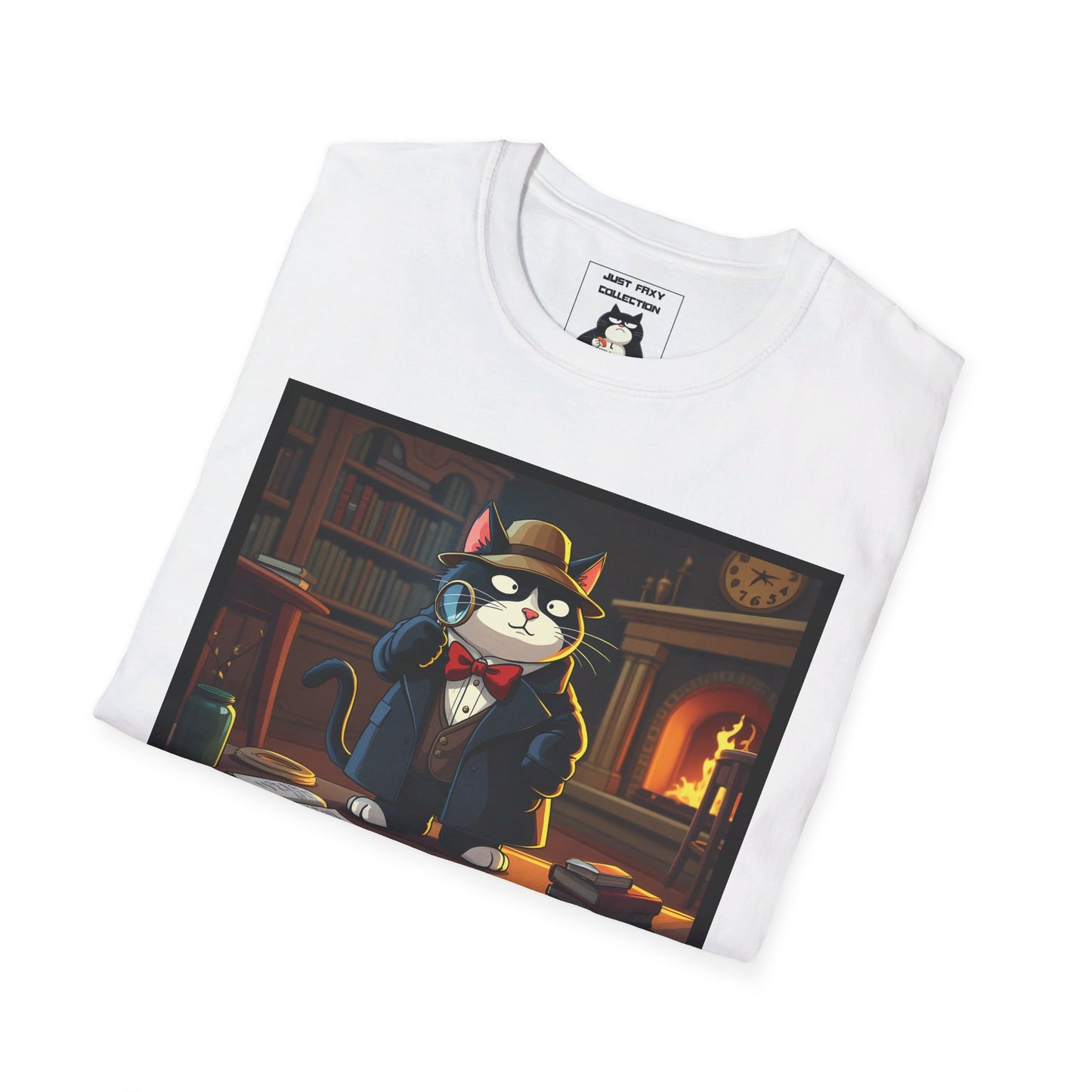 Detective Faxy Holmes Tee - The Curious Case of the Cat