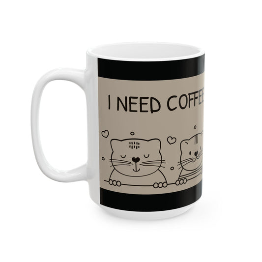 Purrfect Brew "I Need Coffee Right Meow" Mug