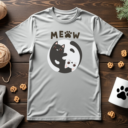 Yin Yang Cats Unisex Tee