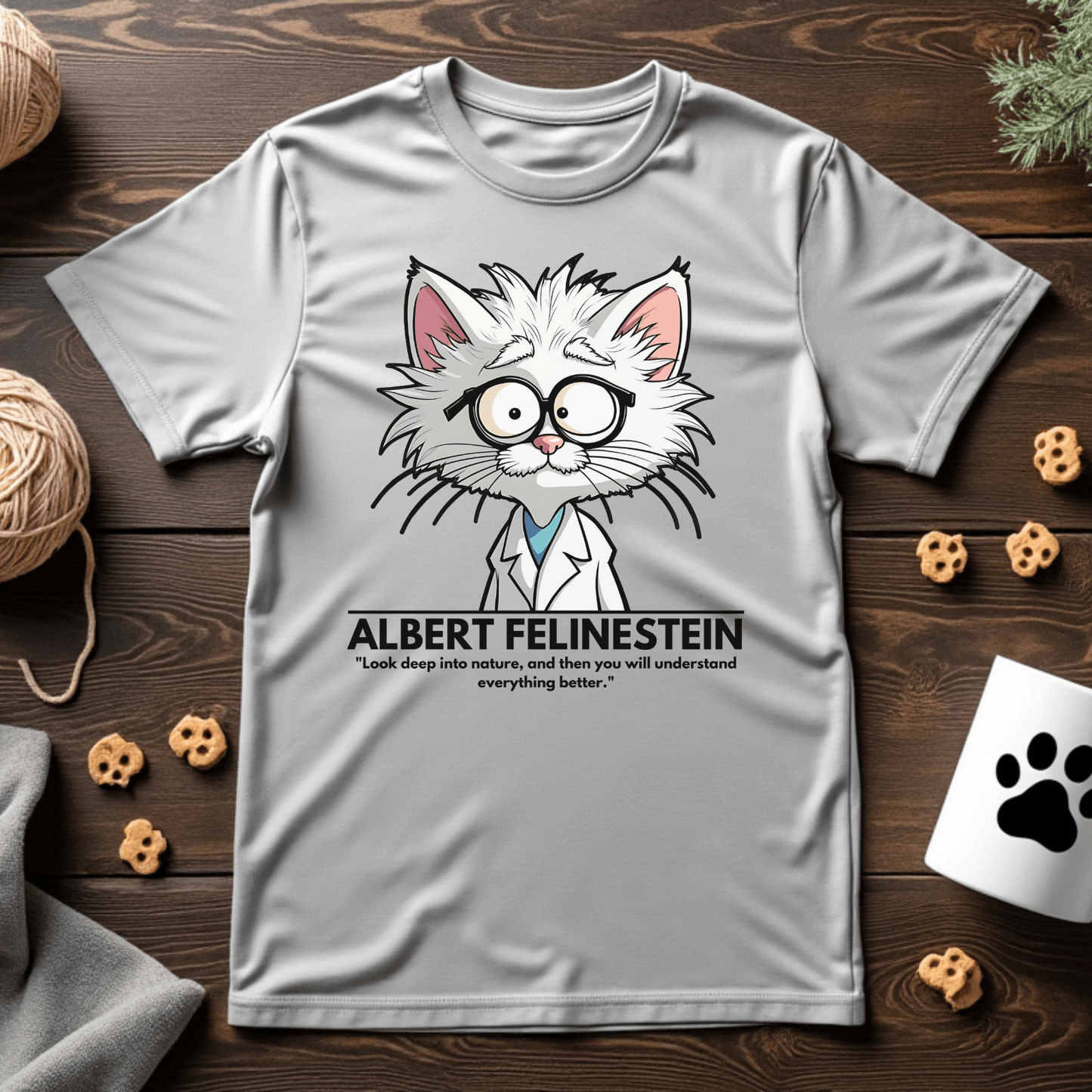 Albert Felinestein Unisex Tee