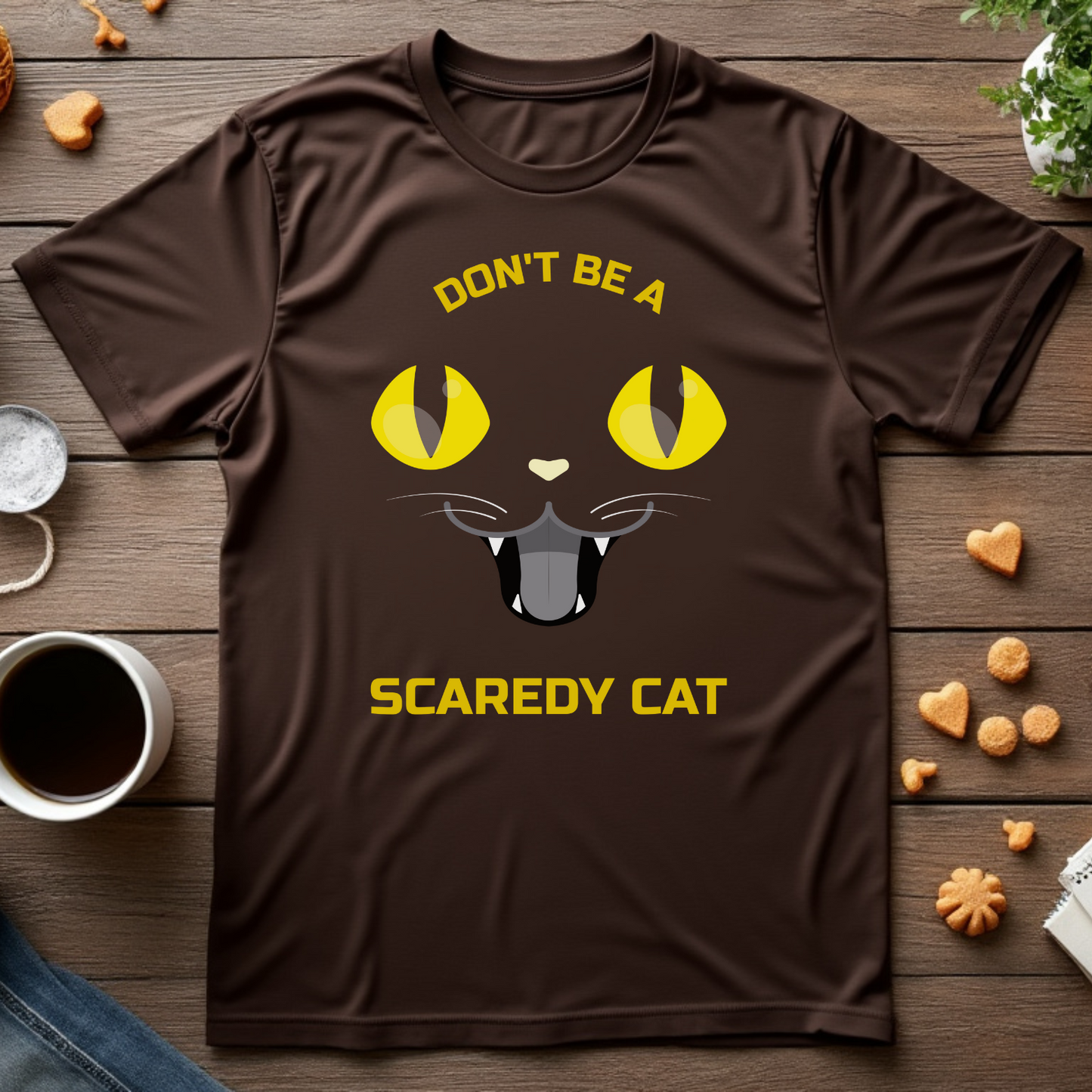 Don't Be a Scaredy Cat Unisex Tee