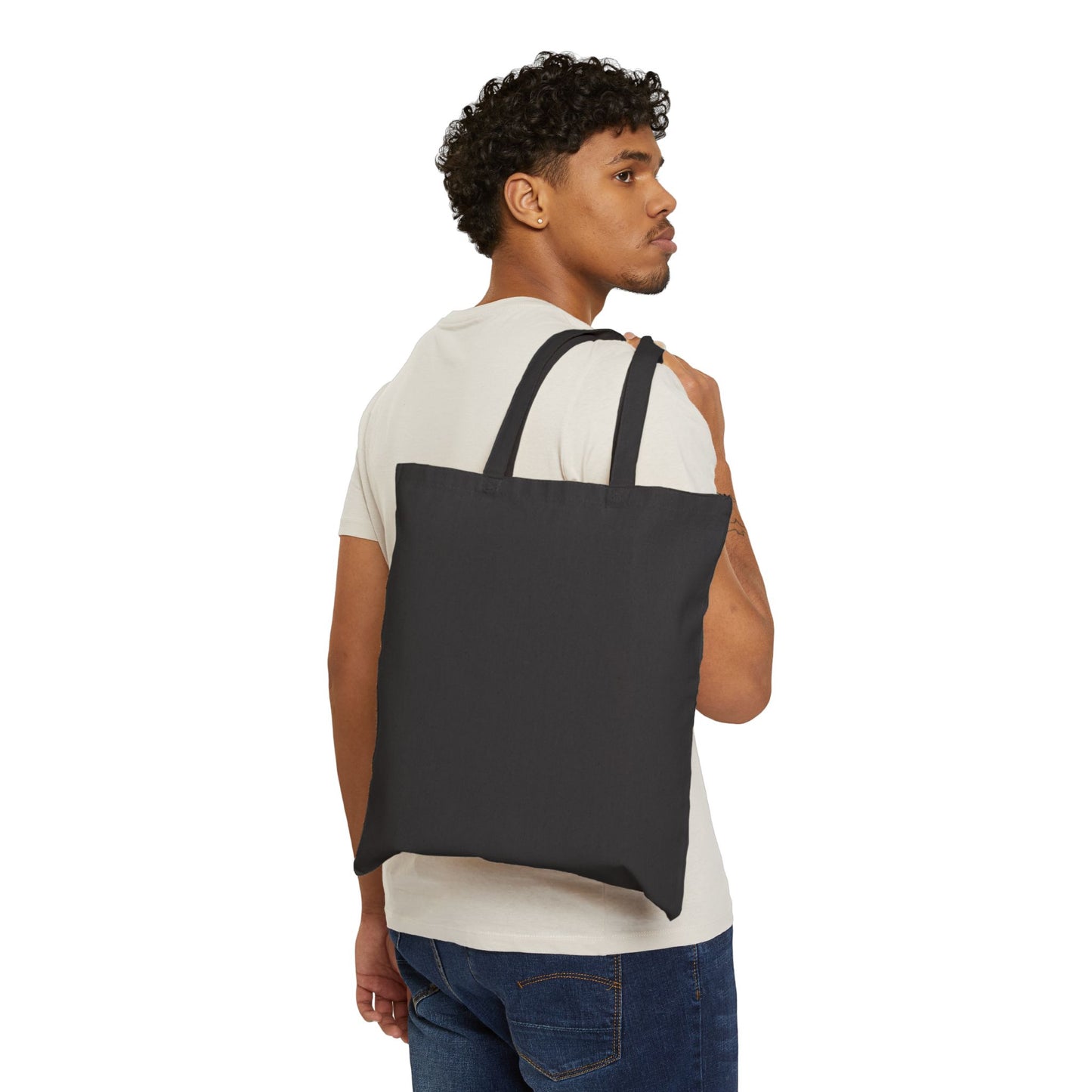 Faxy's Daily Grind Canvas Tote - Cat's Out of the Bag!