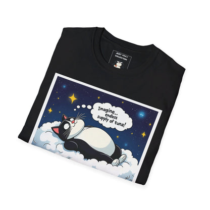 Just Faxy "Tuna Dreams" Tee – For the Cat Who Dreams Big 💤🐟