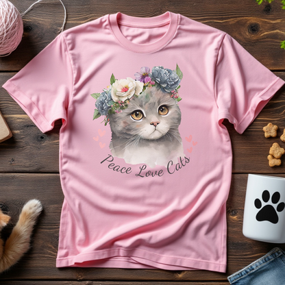 Peace Love Cats Tee