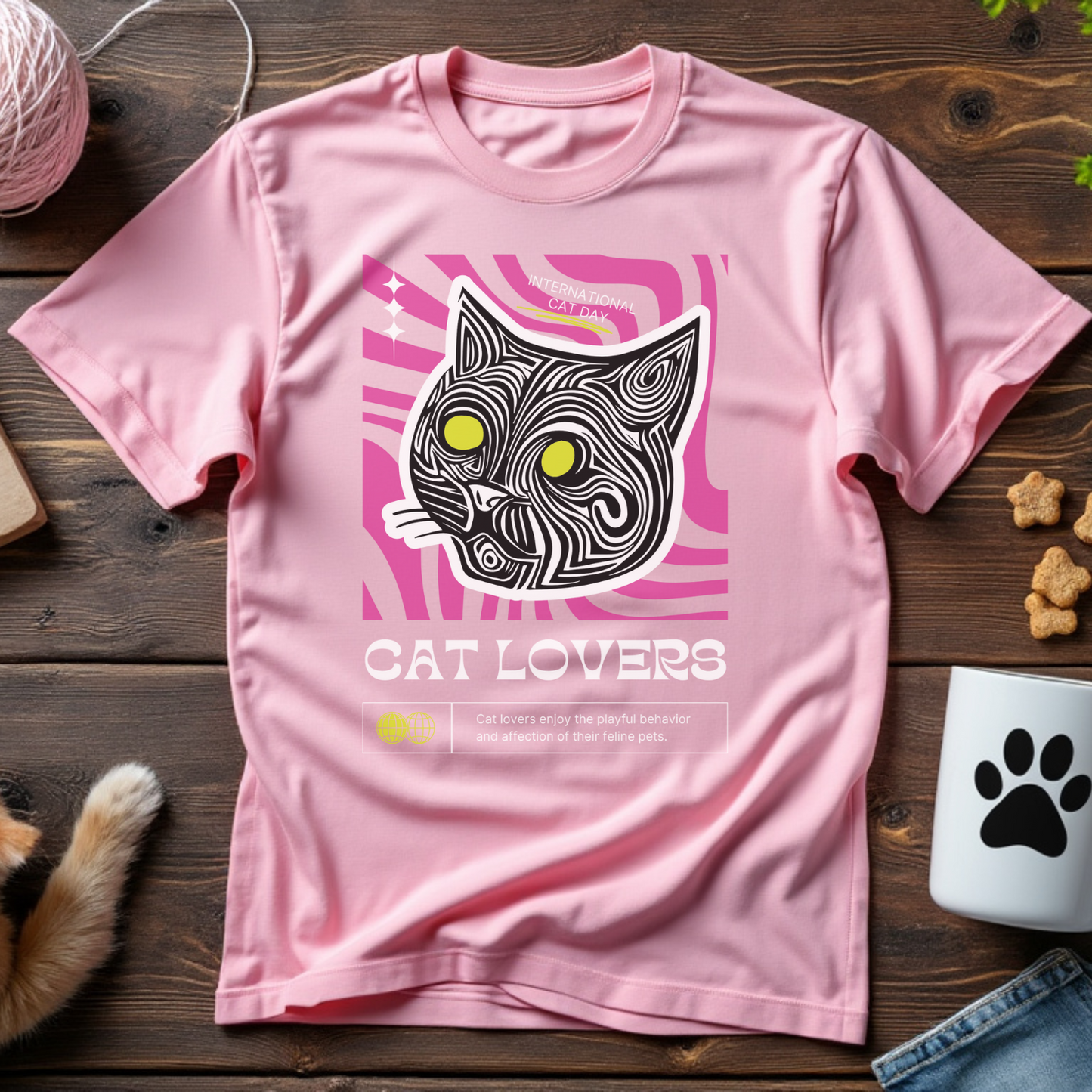 International Cat Day Unisex Tee [Front Design]