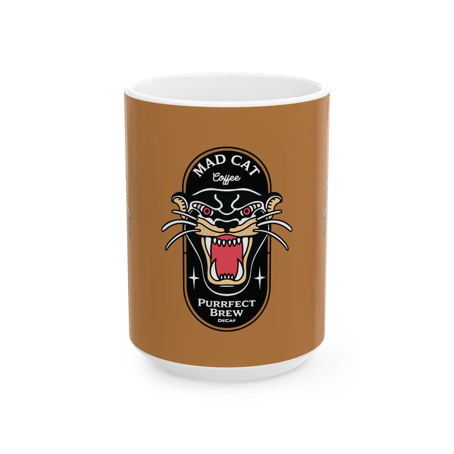 Purrfect Brew Mad Cat Mug (11oz, 15oz)