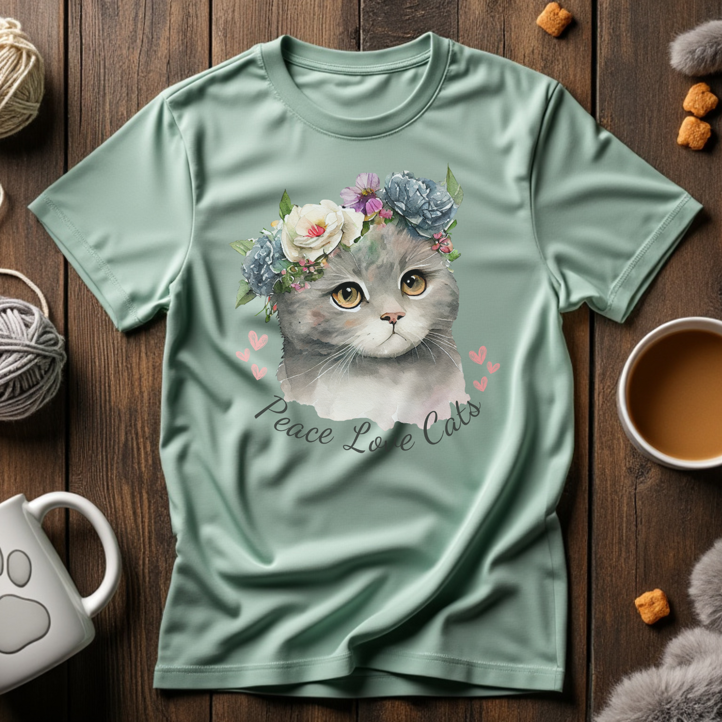 Peace Love Cats Tee