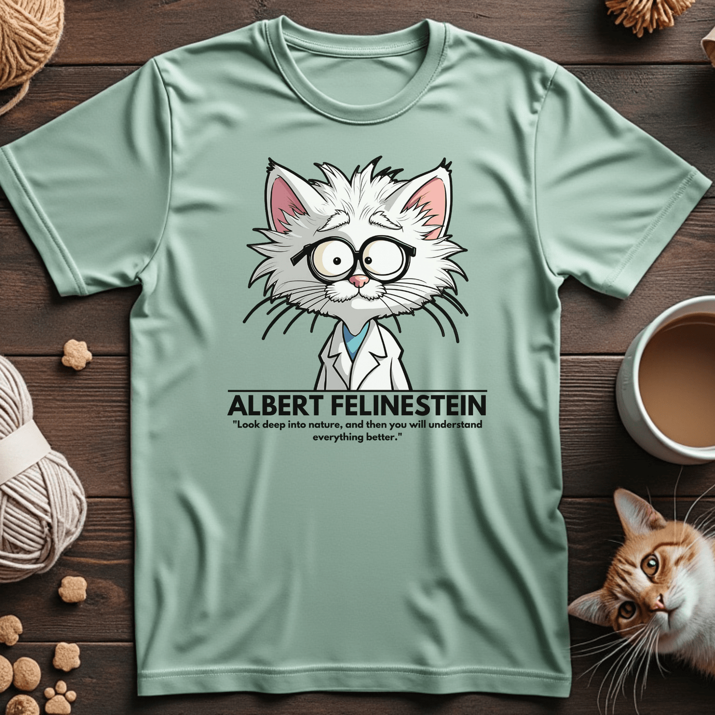 Albert Felinestein Unisex Tee