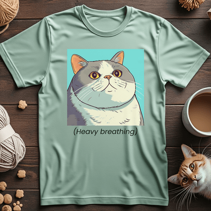 Heavy Breathing Cat Unisex Tee