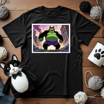 Faxy Hulk Tee - Unleash the Power of Paws! 💚🐾