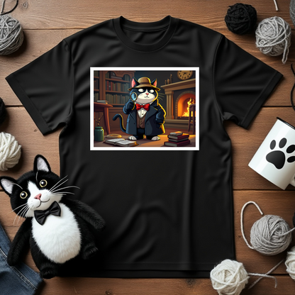 Detective Faxy Holmes Tee - The Curious Case of the Cat