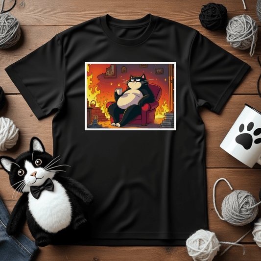 Just Faxy "This is Fine" Tee – Keep Calm and Carry On! 🔥☕