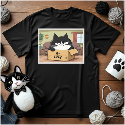 Just Faxy "Anti-Social Box" Tee – For When 'No' is Your Default Mode 😾📦