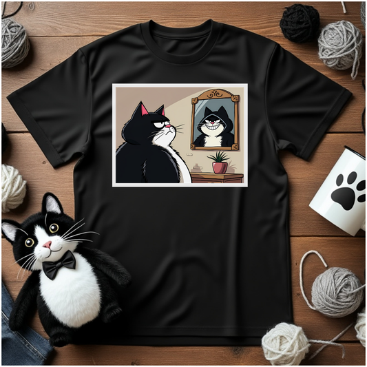 Just Faxy "Mirror, Mirror" Tee – When Your Inner Villain Shows! 😼