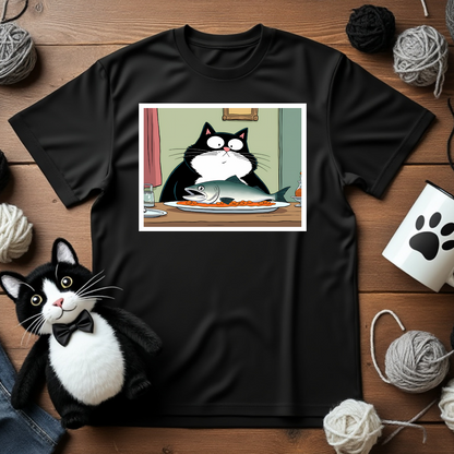 Surprised Faxy "Fish Feast Fiasco" Tee – Bigger Fish to Fry 🐟😲