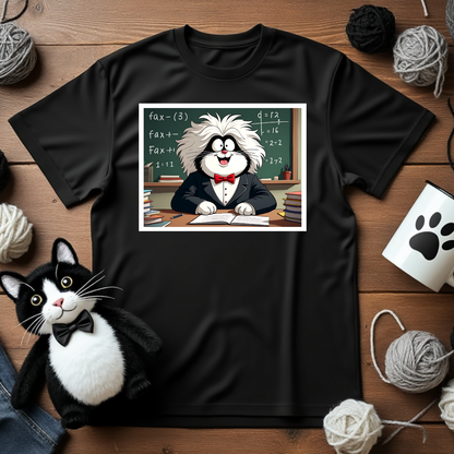 Faxy's "Purr-fessor Einstein" Tee – Get Smart with Faxy! 🧠✨