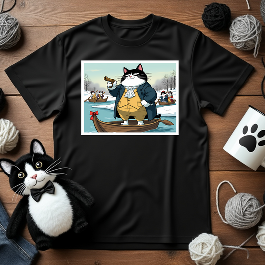 Faxy's "Revolutionary Nap" Tee – Leading the Charge for More Catnaps! 🐾🚣‍♂️