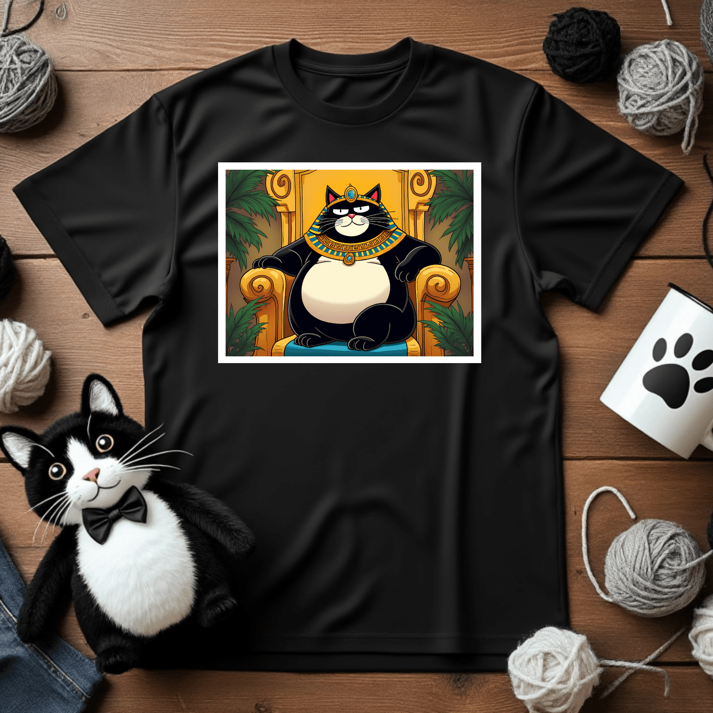 "Cleofatra" Royal Tee – Unleash Your Inner Pharaoh! 👑🐈