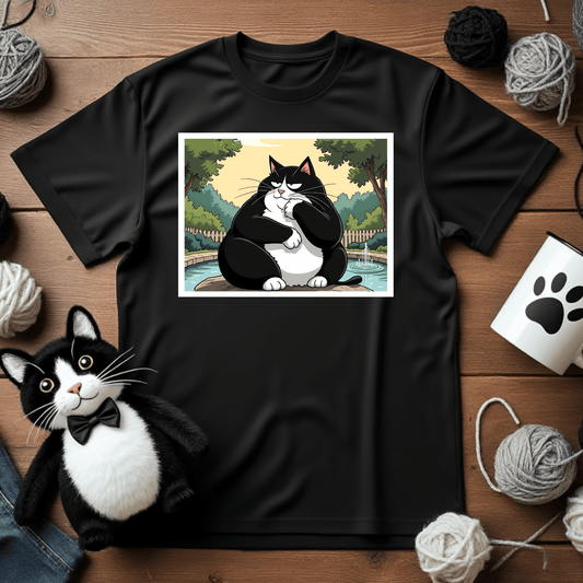 "The Thinker Faxy" Contemplation Tee – Reflect in Feline Style 🧠🐾