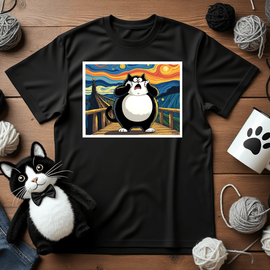 "The Faxy Scream" Art Enthusiast Tee – Unleash Your Inner Cat-tastrophe! 🎨😱