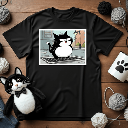 "Faxy's Iconic Subway Vent" Tee – Catch the Breeze with Faxy! 🌬️😼