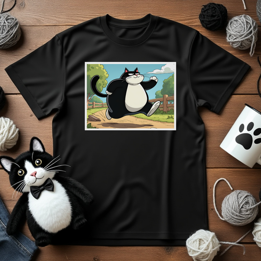Just Faxy Fast & Fluffy Tee – Run Like Faxy 🏃‍♂️