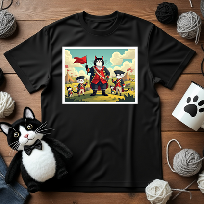 Faxy "Paws of Liberty" Tee – Leading the Feline Revolution! 🐱🗽