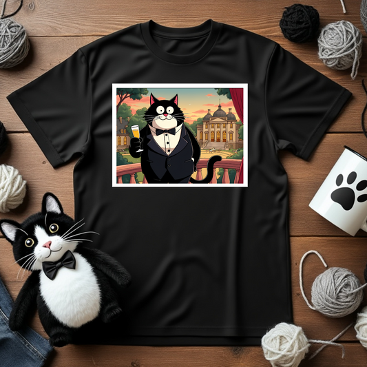Faxy "Paw-scar Night" Tee – The Cat's Meow of Elegance 🏆✨
