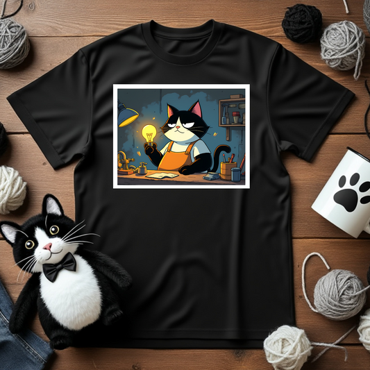 Faxy "Inventor's Spark" Tee – Illuminate Your Style! 💡🐾