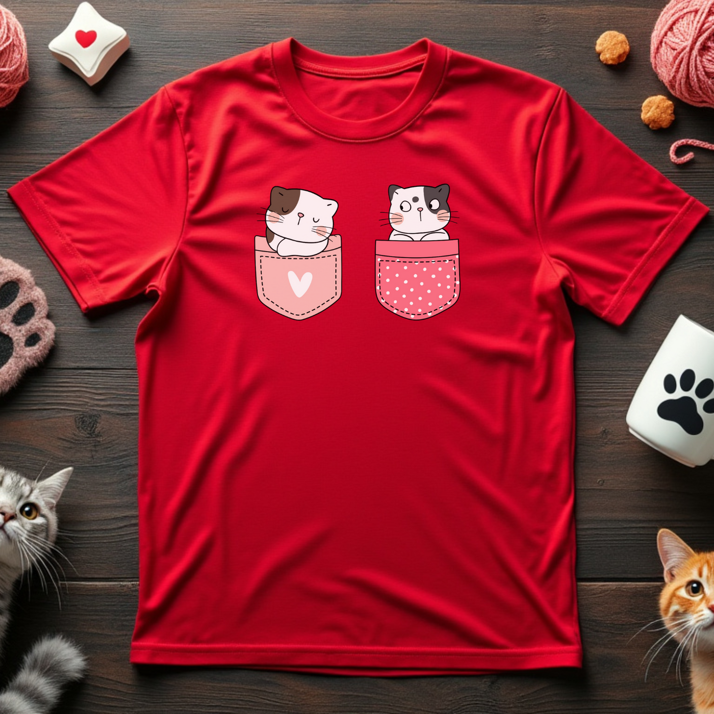 Pocket Pals Cat Tee