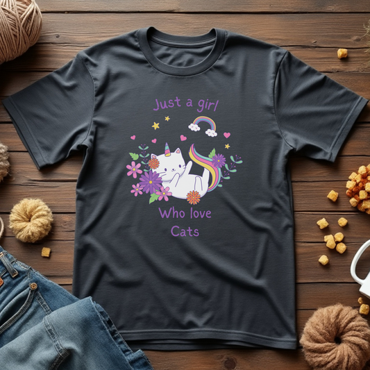Just a Girl Who Loves Cats Tee