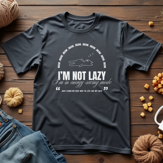 Energy Saving Mode Cat Tee