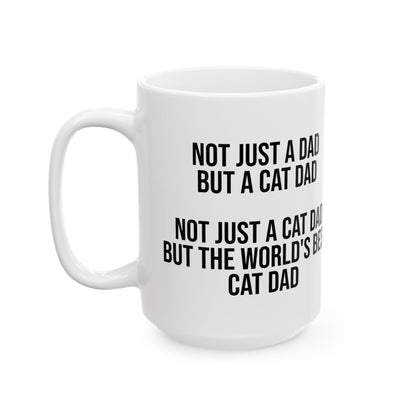 World's Best Cat Dad Custom Ceramic Mug (11oz, 15oz)