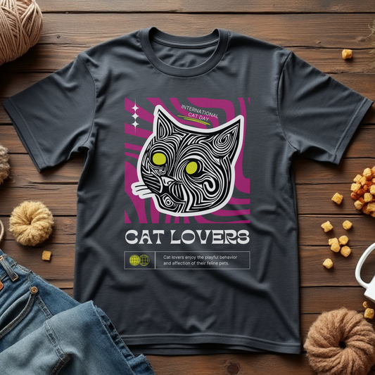 International Cat Day Unisex Tee [Front Design]