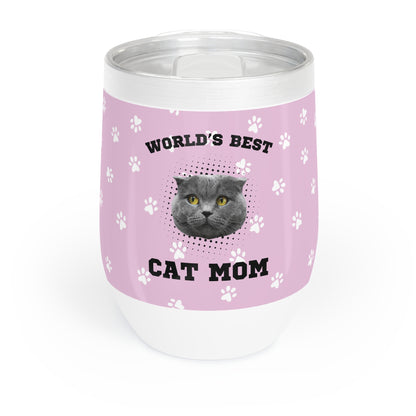 World's Best Cat Mom Wine Tumbler