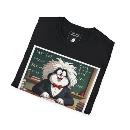 Faxy's "Purr-fessor Einstein" Tee – Get Smart with Faxy! 🧠✨