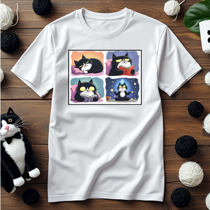 Just Faxy Zen Master Tee – Faxy’s Guide to Purr-fect Calm! 🧘‍♂️📚