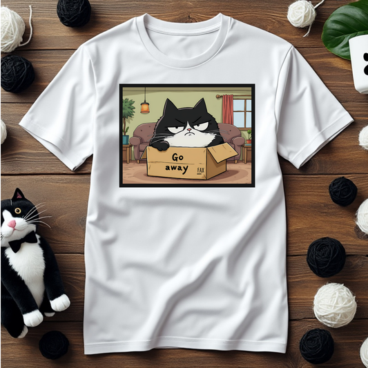 Just Faxy "Anti-Social Box" Tee – For When 'No' is Your Default Mode 😾📦