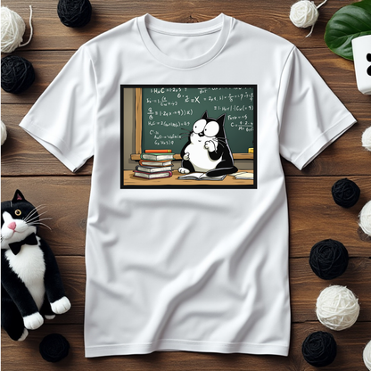 Just Faxy "Math Genius" Tee – Calculated Cuteness 📚🐾