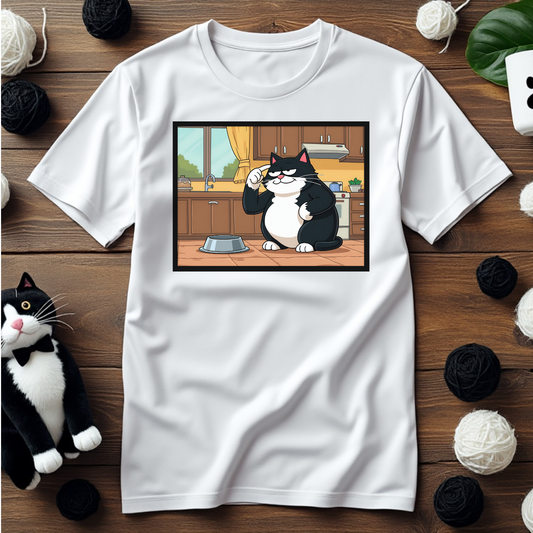 Just Faxy "Paws for Thought" Tee – A Dash of Feline Wisdom 🧠🐱
