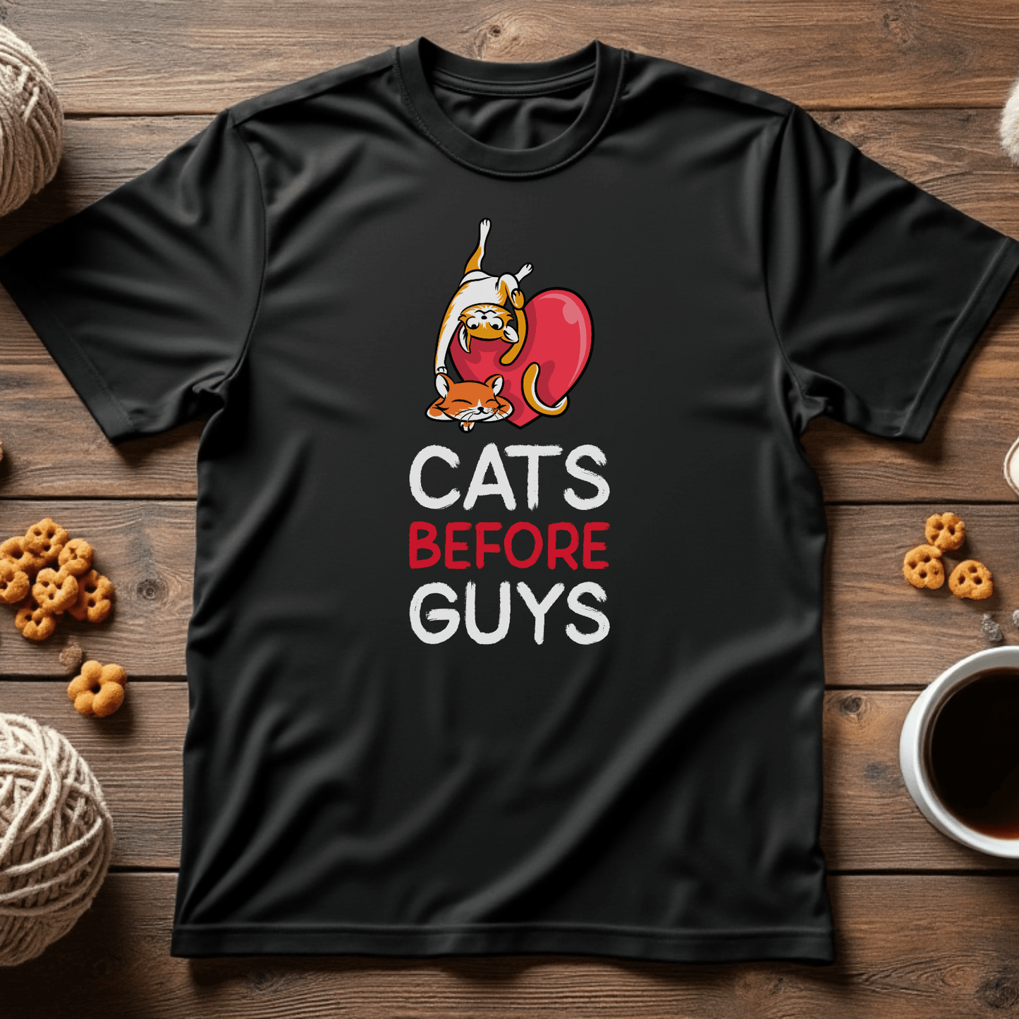 Cats Before Guys Unisex Tee
