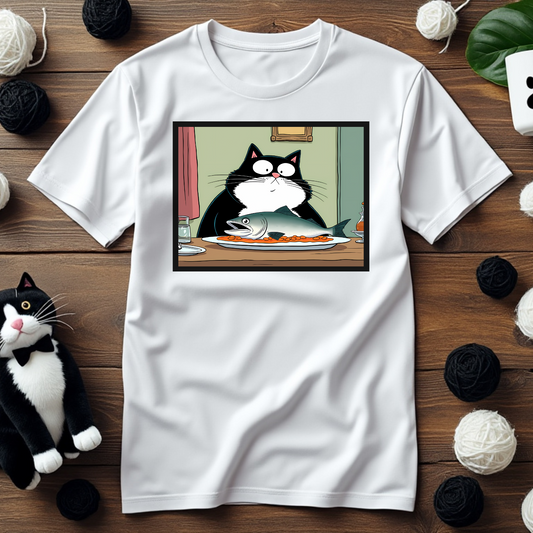 Surprised Faxy "Fish Feast Fiasco" Tee – Bigger Fish to Fry 🐟😲