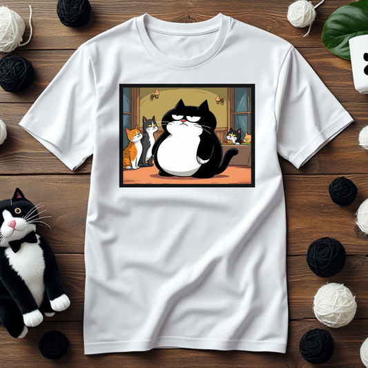 Faxy's "Life of the Paw-ty" Tee – Where the Cats Come to Chill 😼🎉